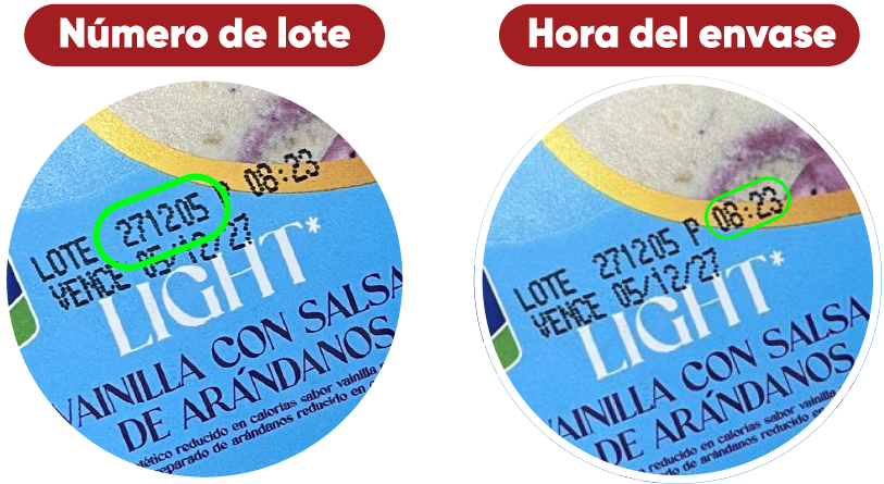 Lote de helado Conaprole